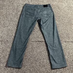 Alberto Pants Mens 35x32 Gray Stone Modern Fit Stretch Twill 5-Pocket 5001